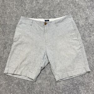J Crew Linen Shorts Men's Size 33 Gray Shorts Summer Casual